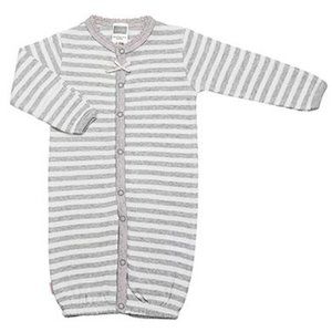 Kushies Striped Convertible Nightgown - 3-6M